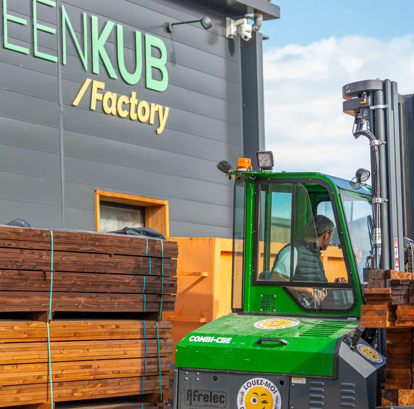 Le site de production Greenkub à Castries