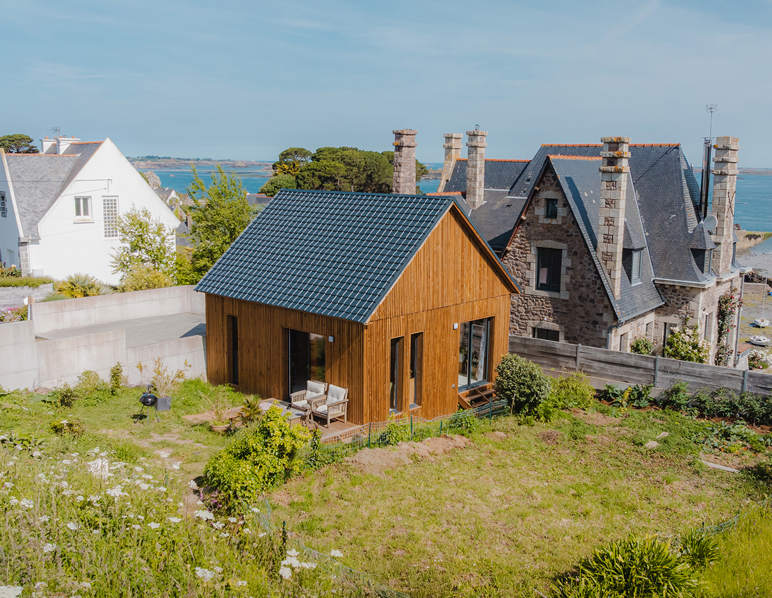 Réalisation Greenkub, maison ossature bois livrée