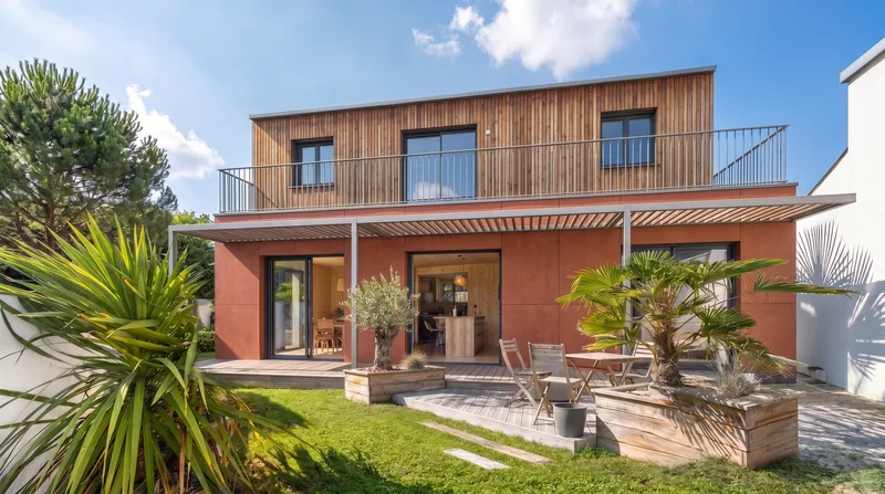 Maison ossature bois M100T de 100 m² en bois, clé en main Greenkub