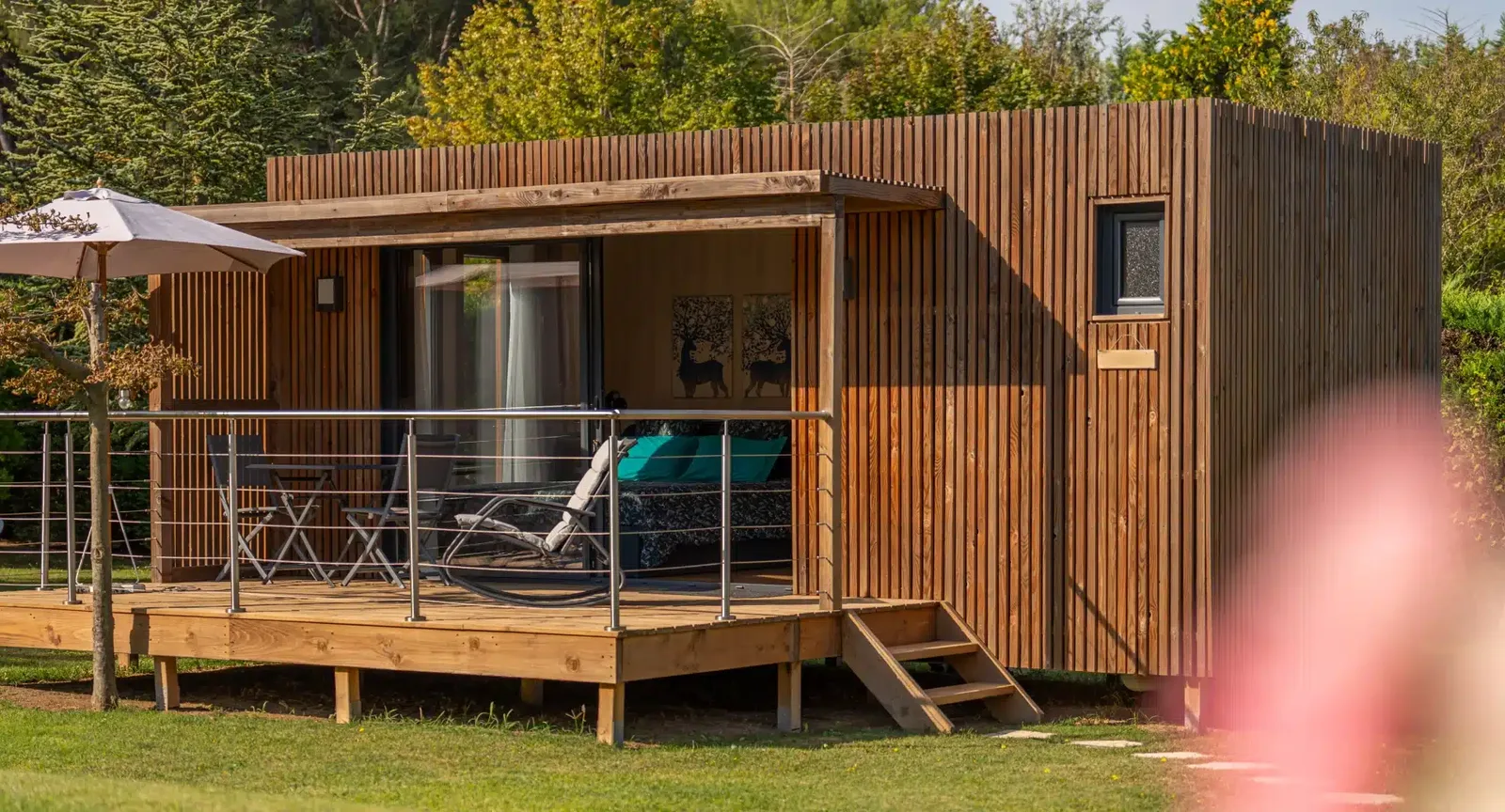 Studio senior Greenkub GK20 de plain-pied, logement accessible dans un jardin