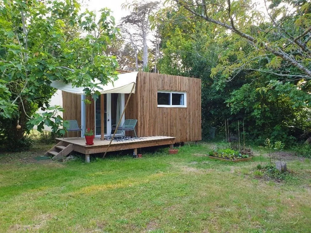 Studio de jardin avec une extension de terrasse