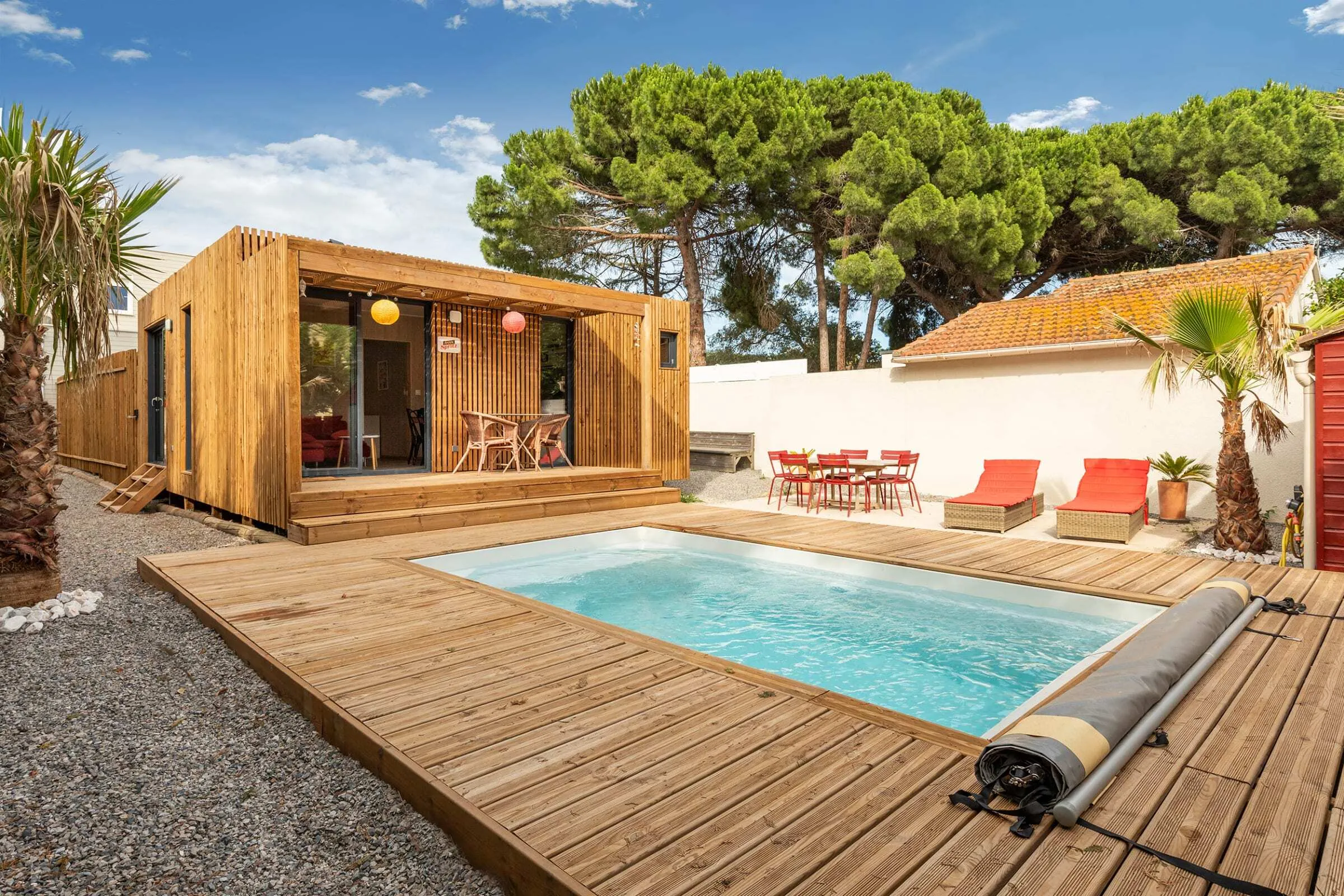 4 personnes de 40 m², studio en ossature bois Greenkub (Hérault)