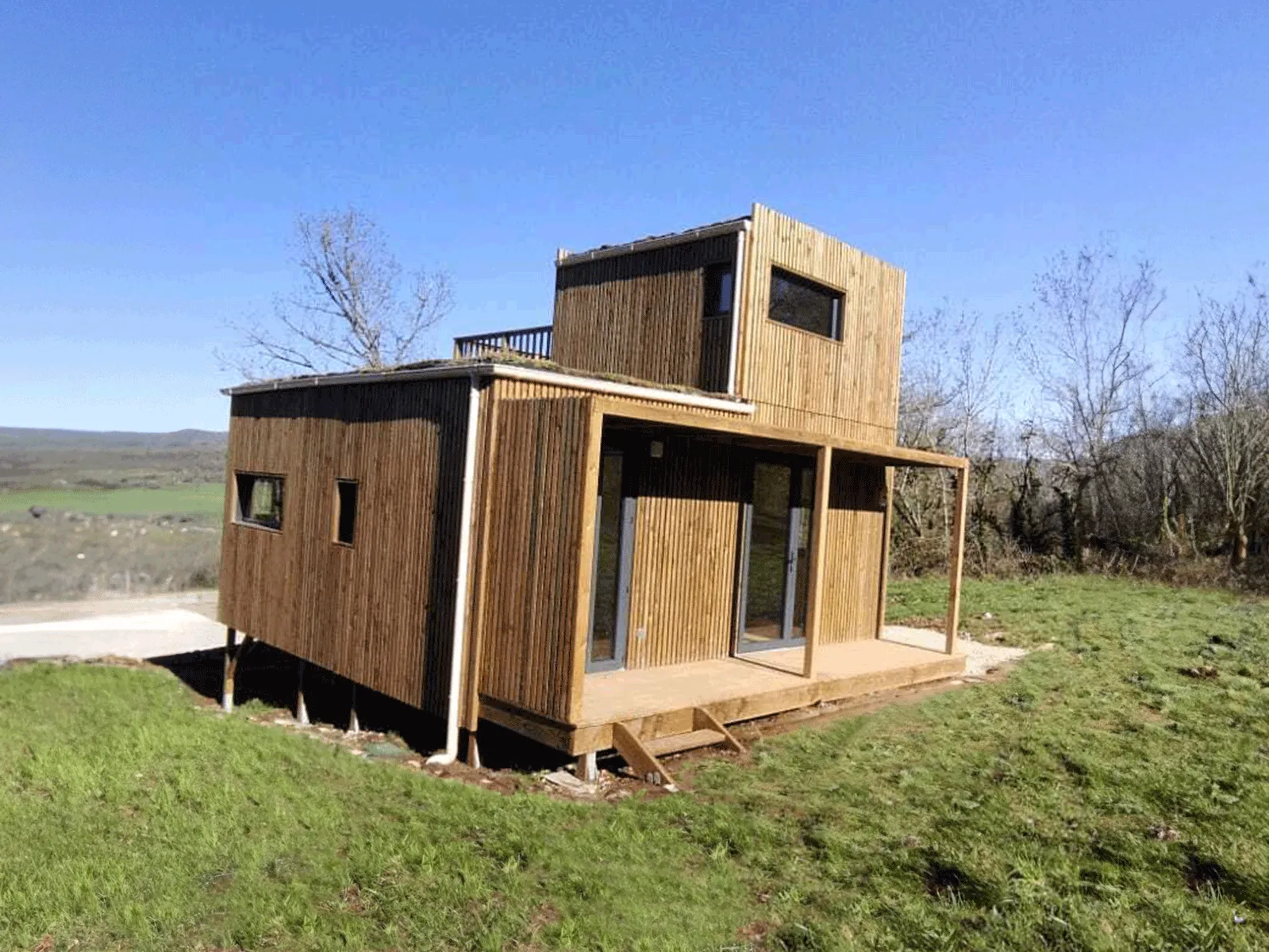 Studio de jardin sur-mesure avec gouttière