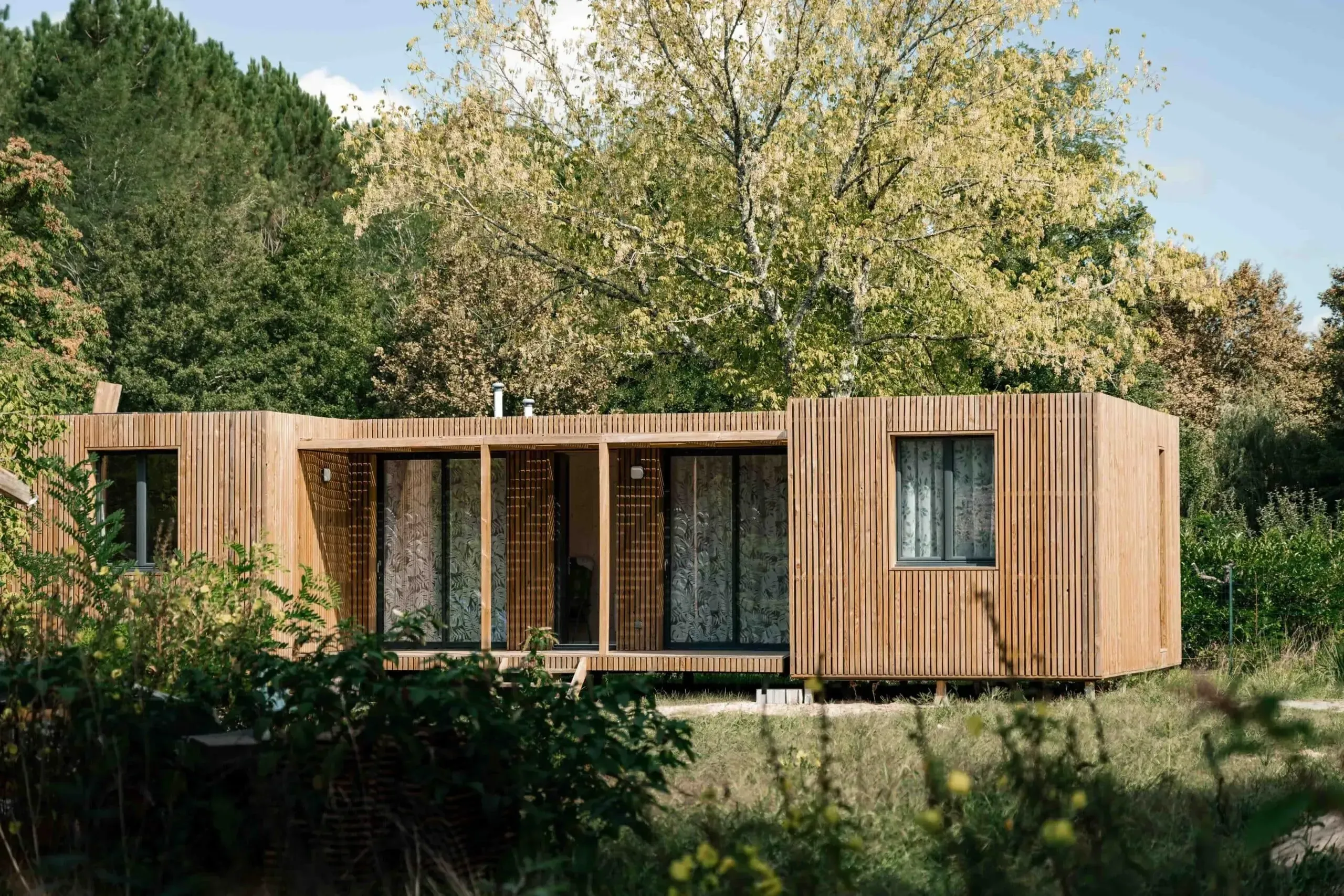 Résidence principale, studio en ossature bois Greenkub (Landes)