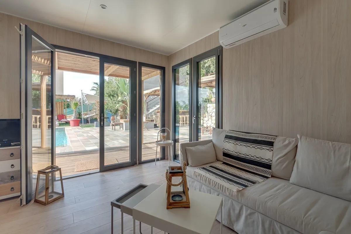 intérieur poolhouse greenkub