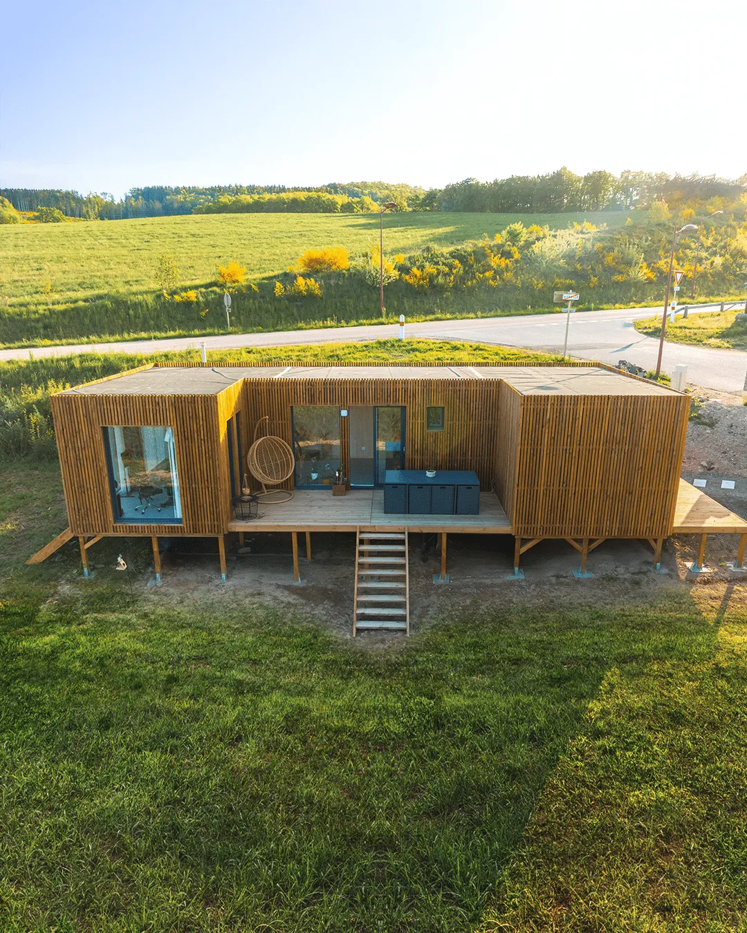 Local professionnel de 50 m², studio en ossature bois Greenkub (Hérault)