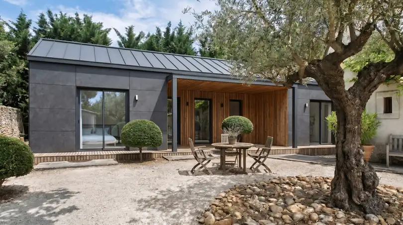 Greenkub M90U, 90 m², avec patio