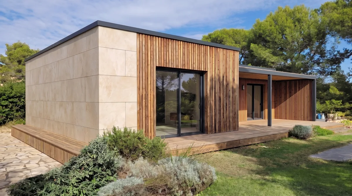 Greenkub M70L, 70 m², en L