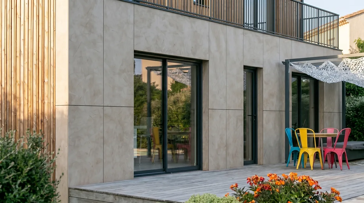 Maison en bois Greenkub M80T, 80 m², vue extérieure