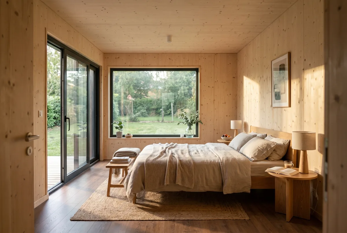 Maison en bois Greenkub M80R, 80 m², intérieur