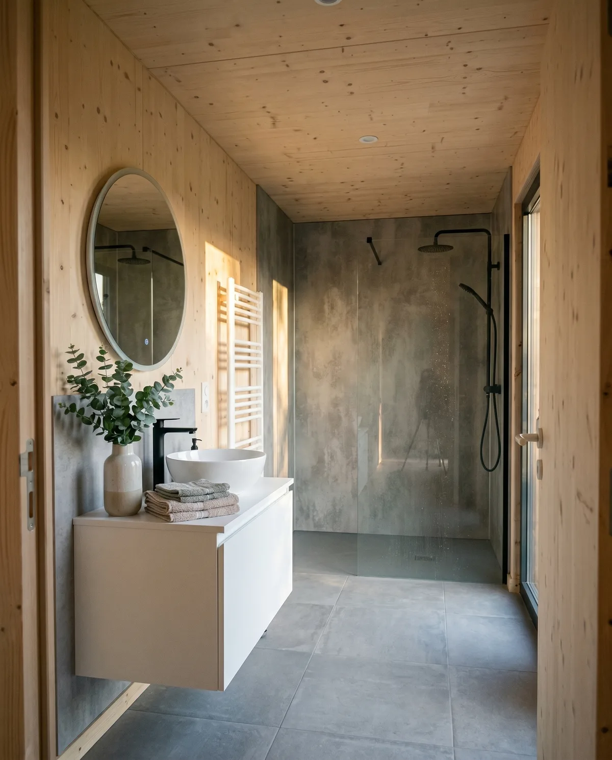 Maison en bois Greenkub M80R, 80 m², intérieur