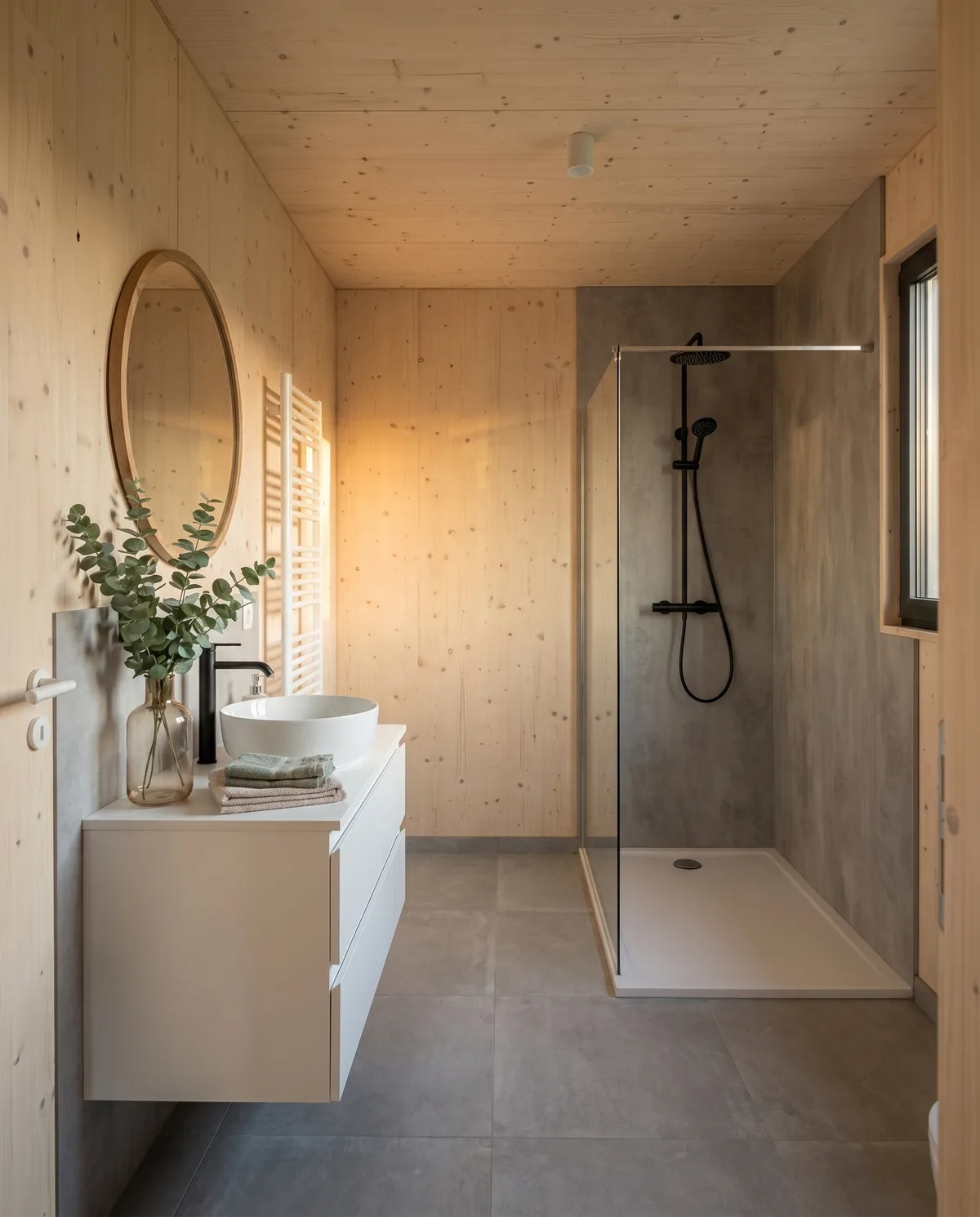 Maison en bois Greenkub M90T, 90 m², intérieur