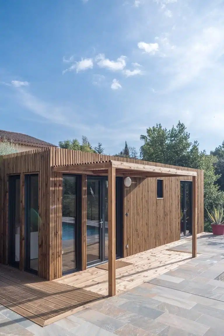 exterieur poolhouse piscine greenkub