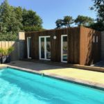 poolhouse piscine studio jardin 40m²
