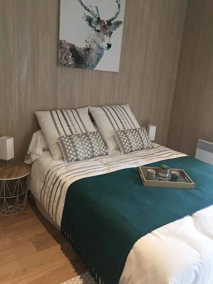studio jardin chambre lit
