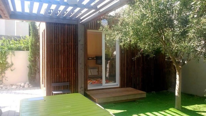 studio studios jardin 15m2 herault facade GK15 pergola