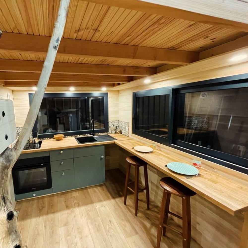 Exemple de cuisine ouverte d'une Tiny House