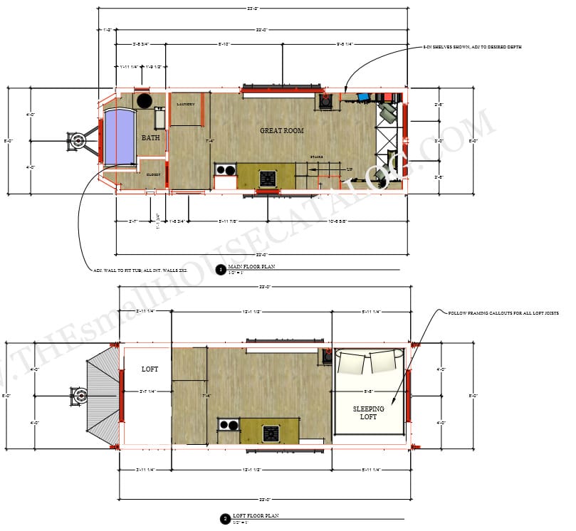 longueur et largeur maximal tiny house