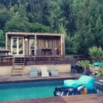 Pool house bois piscine isère Greenkub
