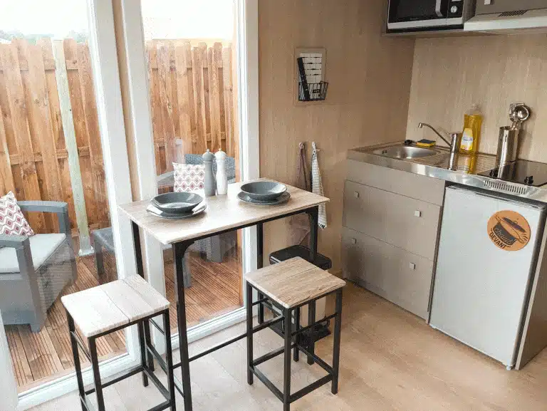 Kitchenette d'un studio de 15m2