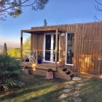 Studio de jardin en bois de 20 m2 aménagé en chambre d'hôte