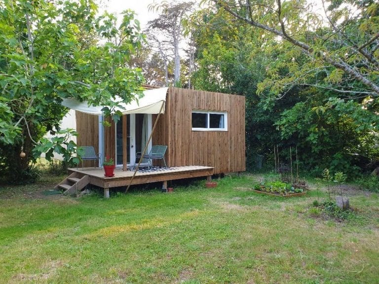 Studio de jardin avec une extension de terrasse