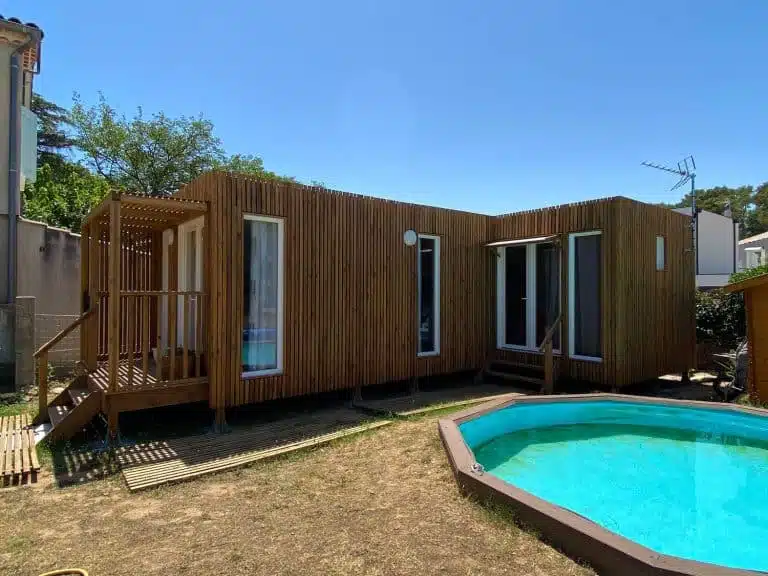Pool house en vois sur-mesure