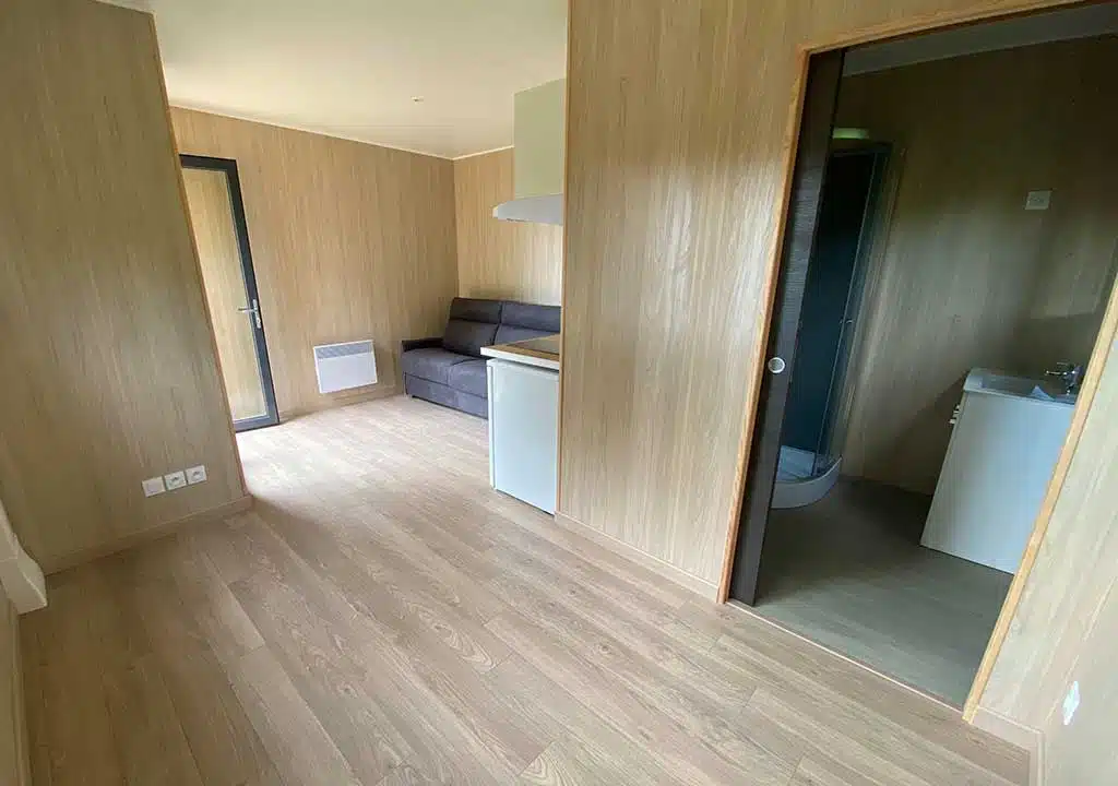 chalet en bois tout équipé