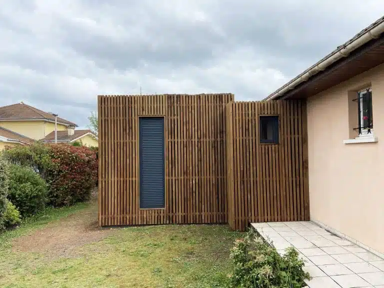 Extension de maison en bois de 15m2 dans le 38
