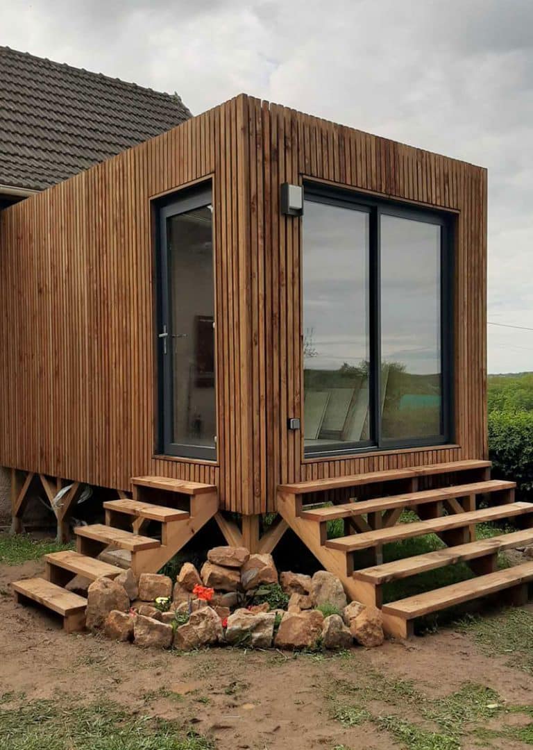 Extension de maison en bois de 15m2 dans le 71