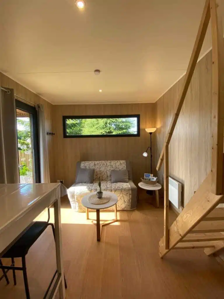 Salon aménagé d'un studio