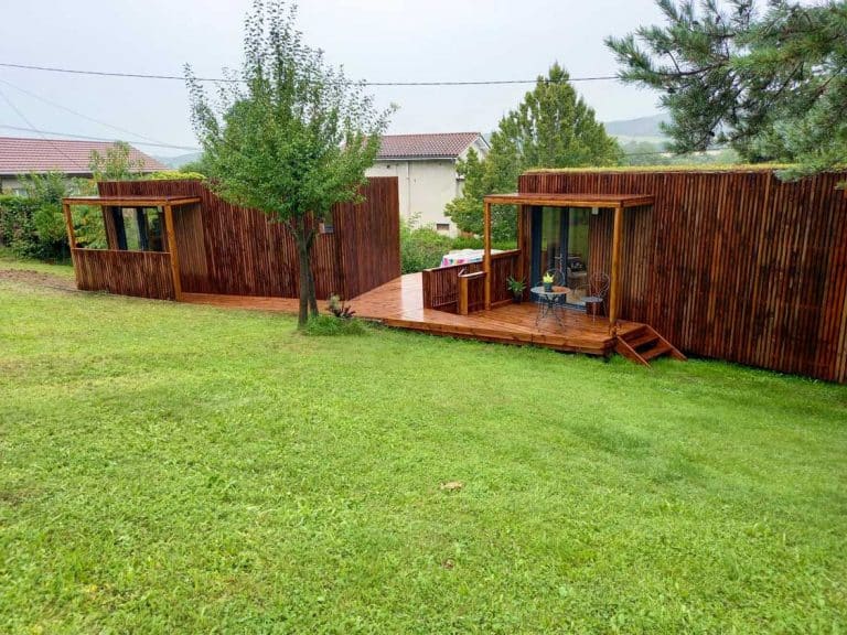 Deux studios de jardin en bois