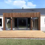 Extension de maison de face