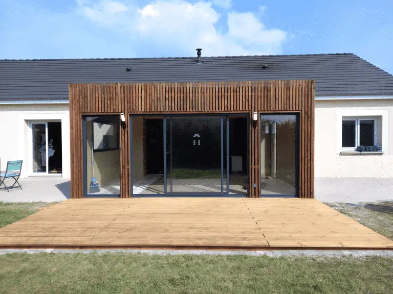 Extension de maison de face