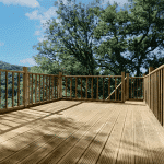 Terrasse d'un studio de jardin