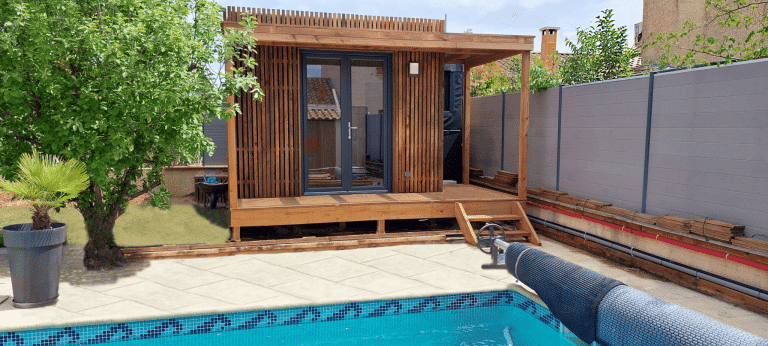 Pool house en bois
