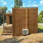 Studio de jardin de profil en bois
