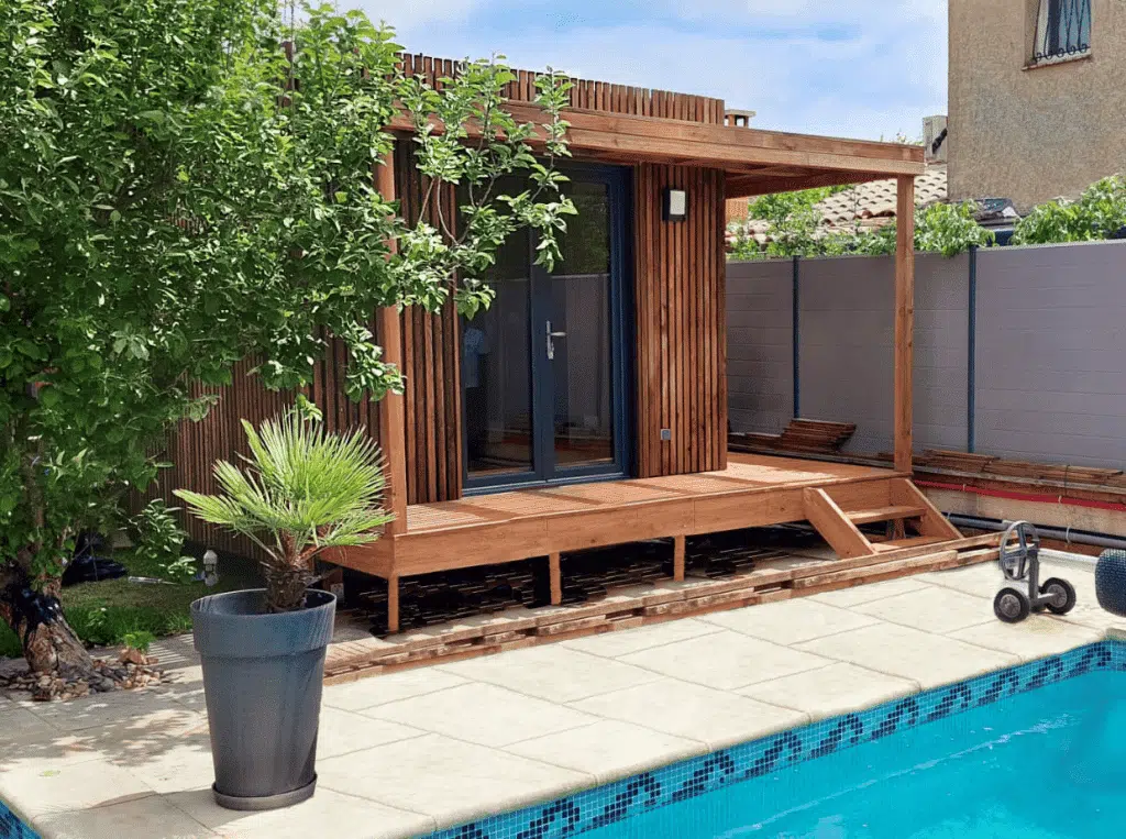 Pool house en bois