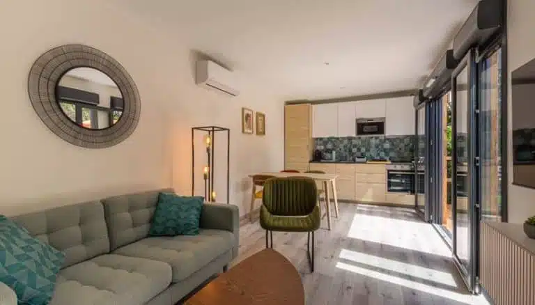 Pièce de vie d'une chambre d'hôte