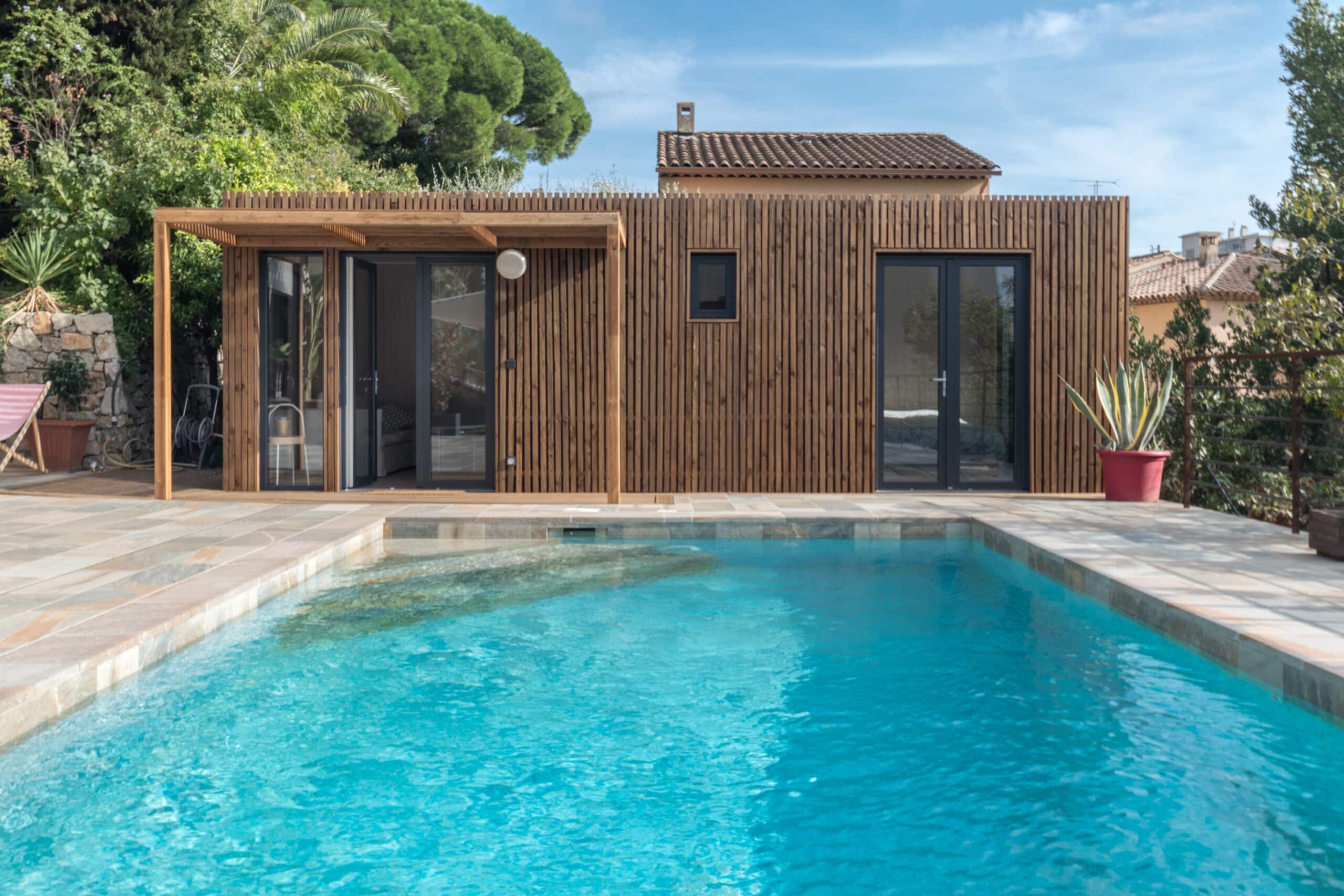 Pool house en bois