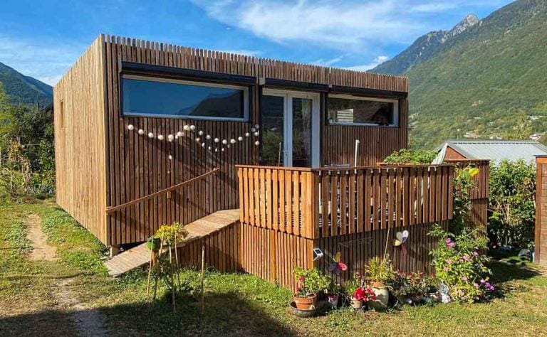 Réalisation d'un studio de jardin de 40m² en carré