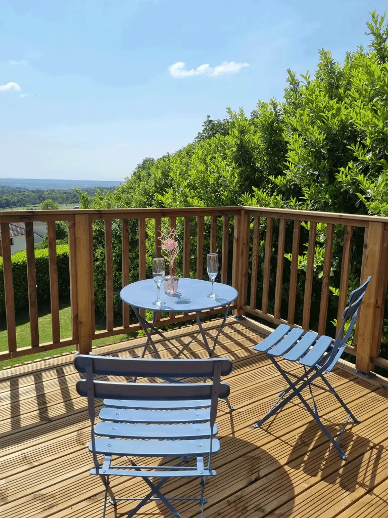 Terrasse tropézienne d'un studio