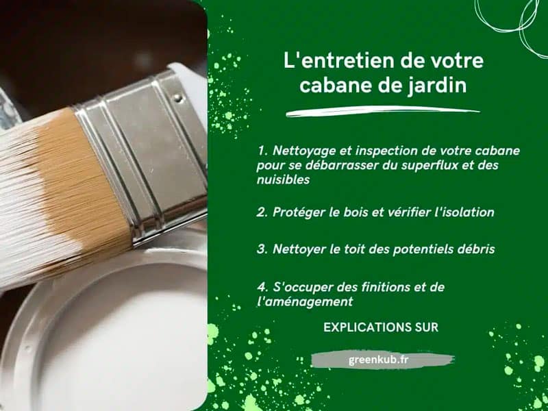 Comment entretien une cabane de jardin ?