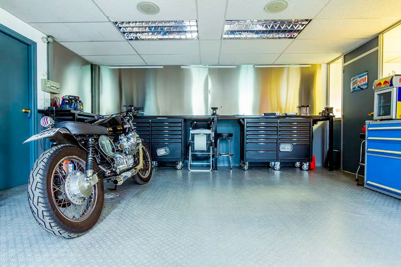 Un garage aménagé