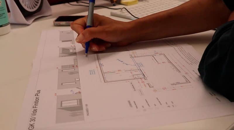 Plan d'une maison bioclimatique