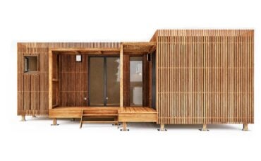 Une maison en bois de 30m2 de plain-pied