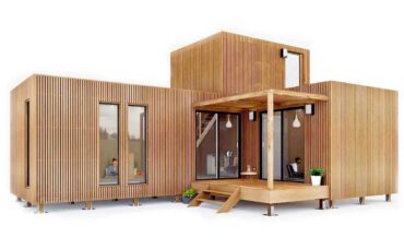 Une maison de jardin en bois de 50m2 avec une mézzanine