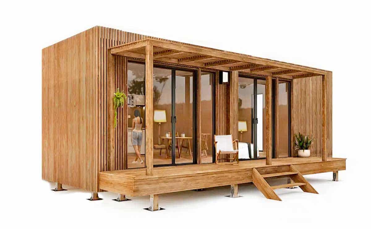 Chambre d'hôte et étudiante en bois de 30m2