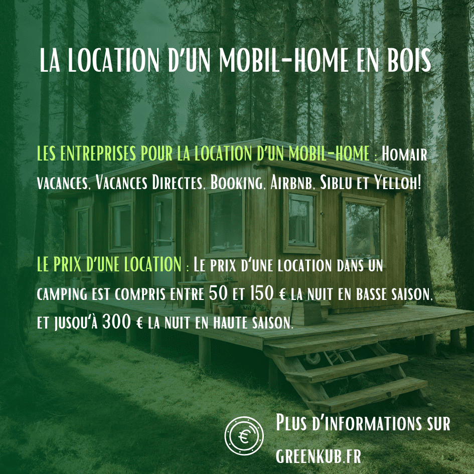 La location d'un mobil-home en bois 