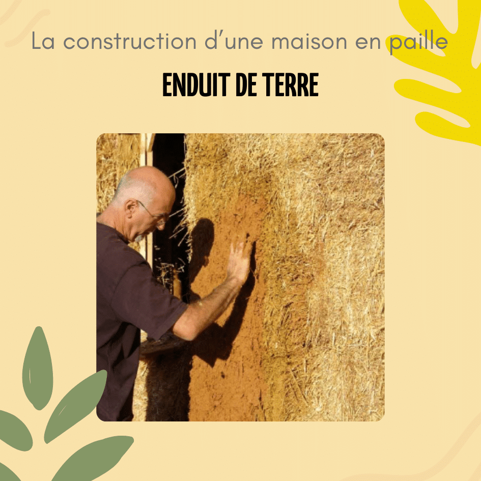 Enduit de terre pour une maison en paille